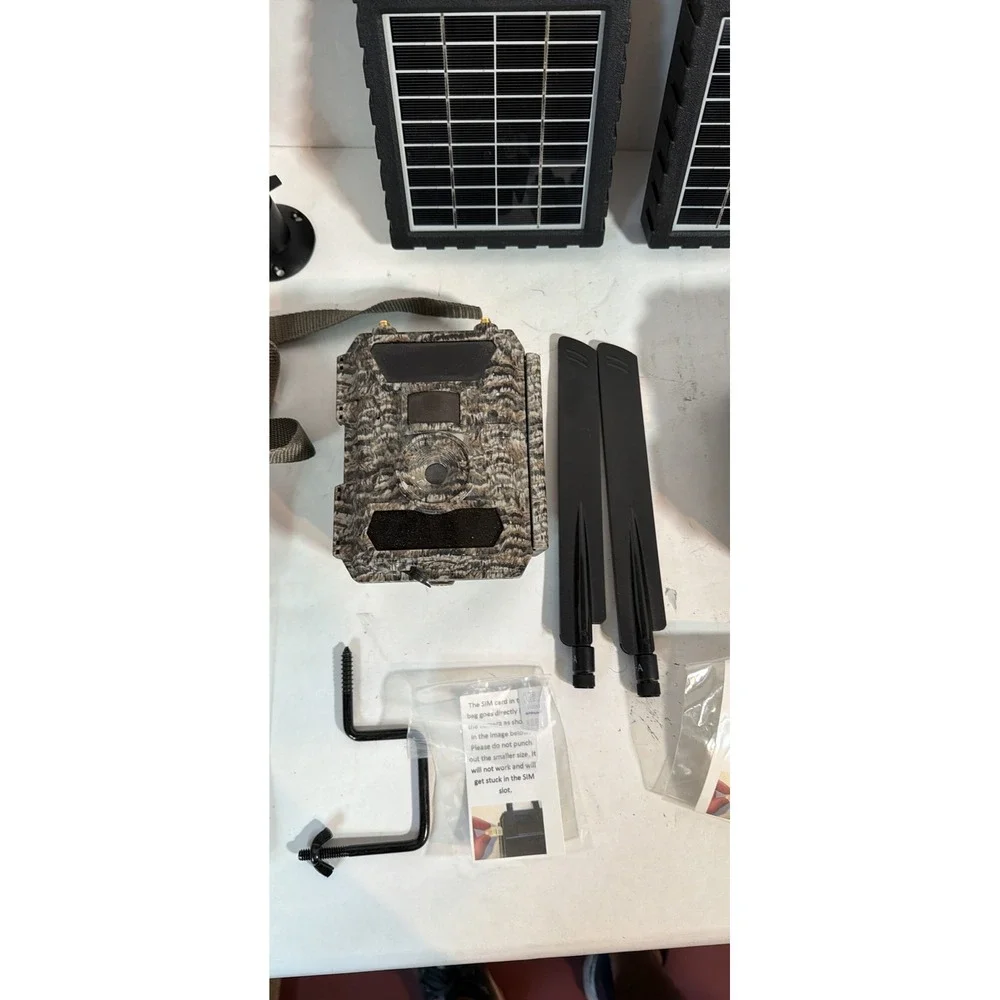 Barn Owl RangeCam 4G Cellular Trail Camera 2 Pack with Solar Panels Camo Bundle